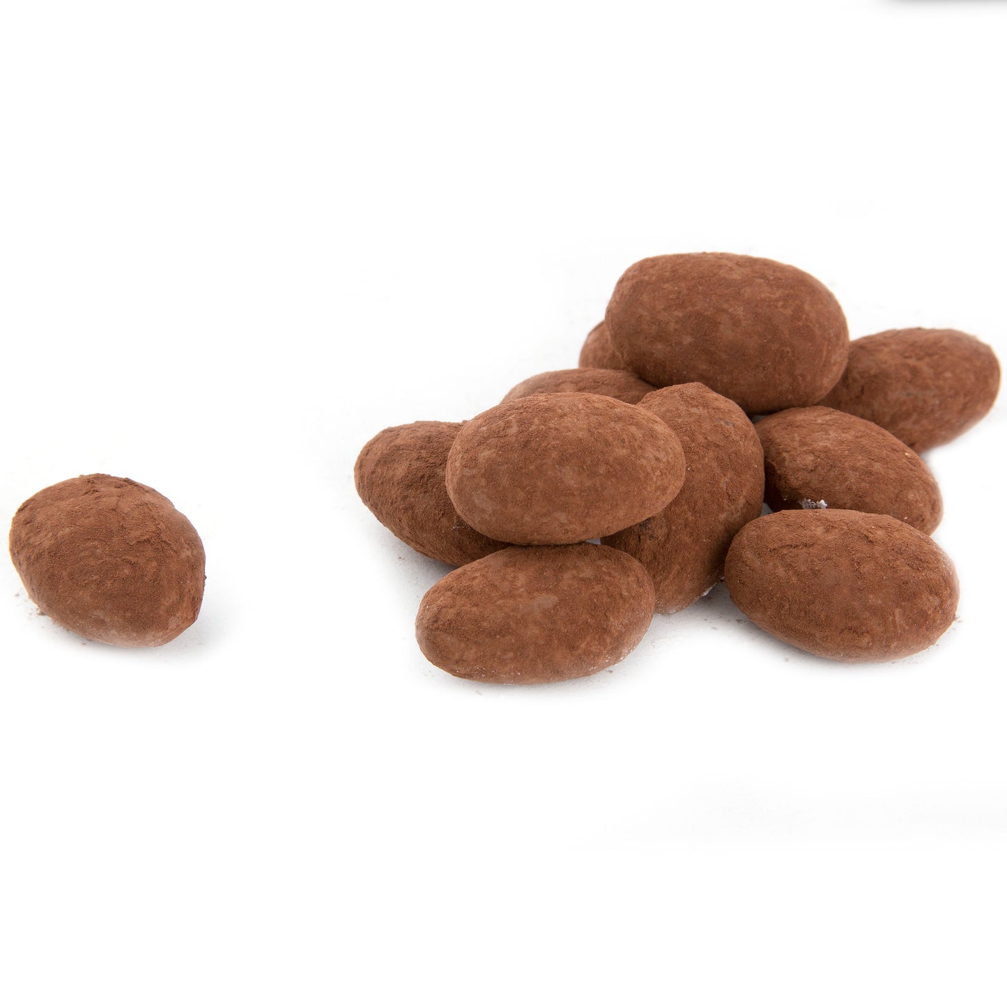 Dark Chocolate Coated Almonds - Cocoa Dusted
