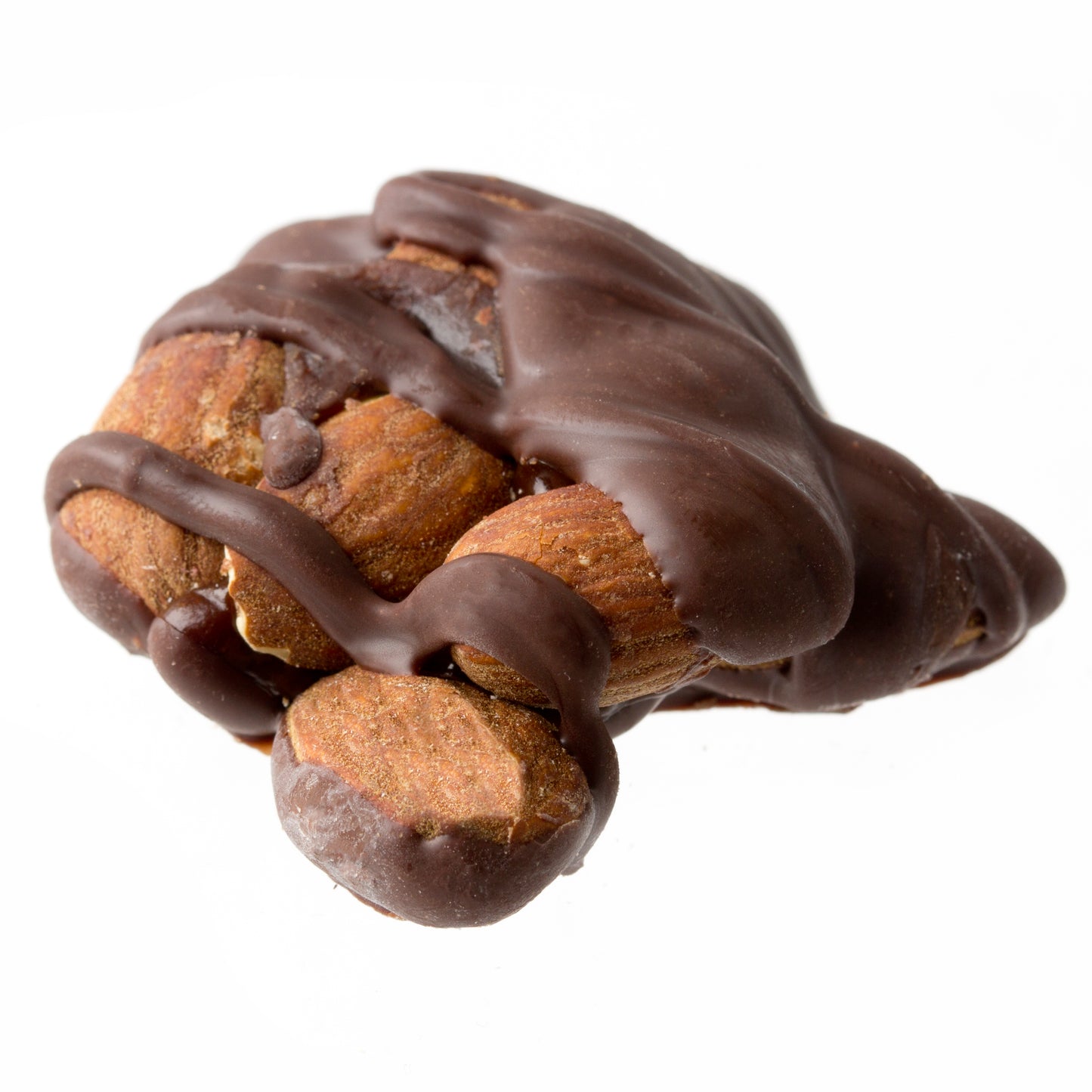 Dark Chocolate Caramelized Almond Clusters