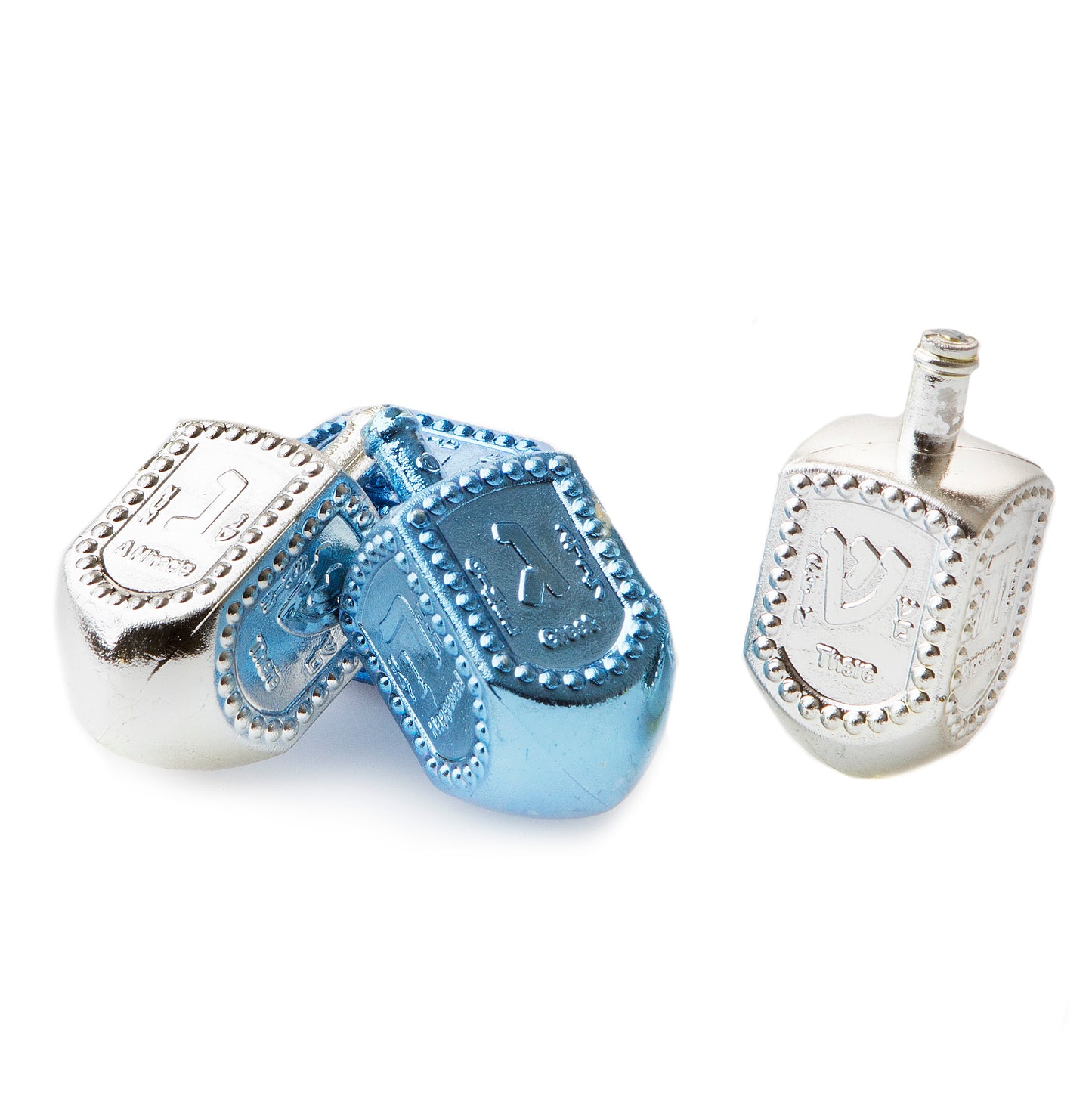 Blue & Silver Metallic Dreidels