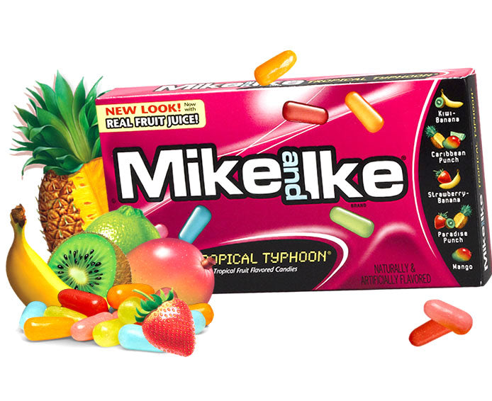 Mike & Ike Jelly Candy - Tropical Typhoon - 24CT Box