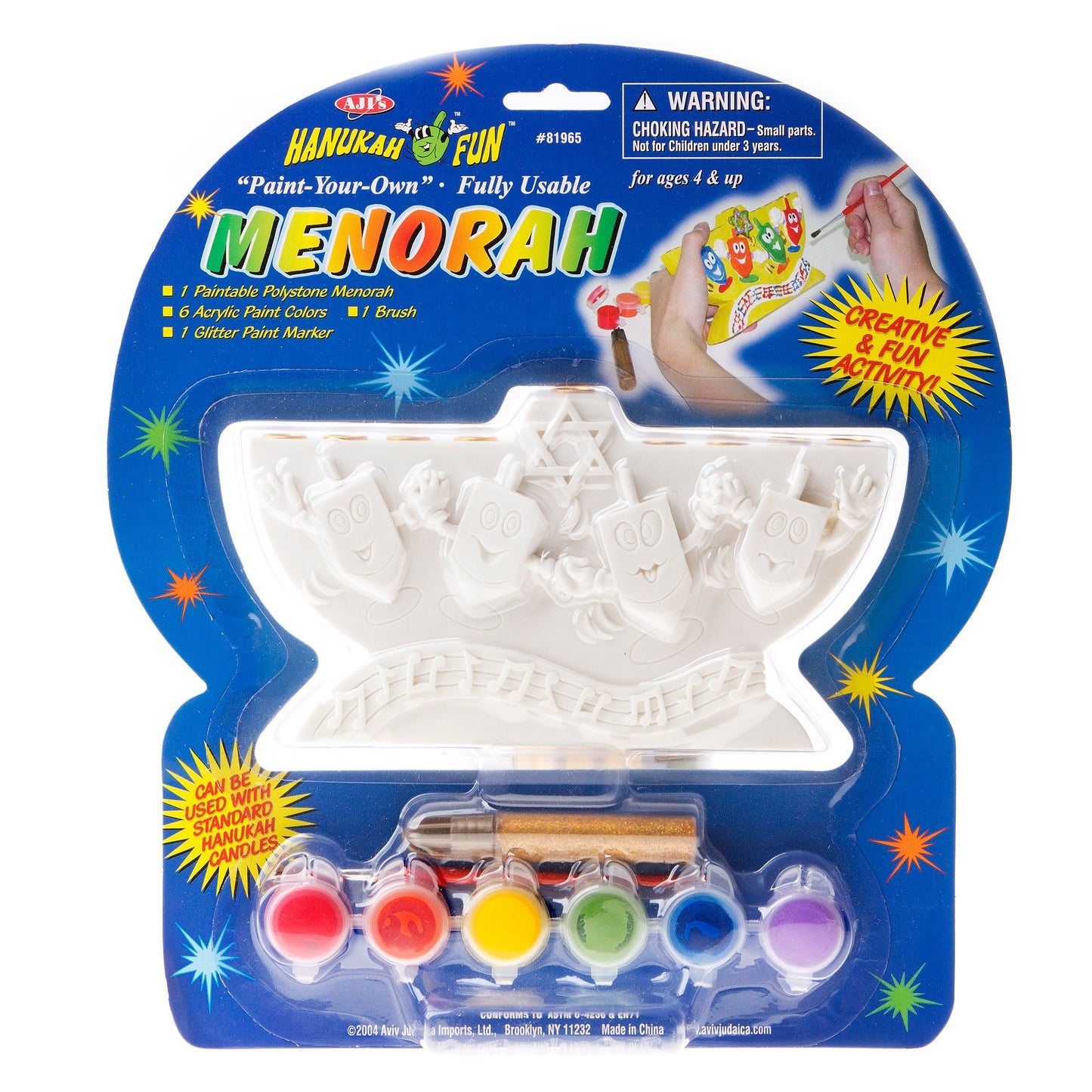 Paint Your Own Real Menorah