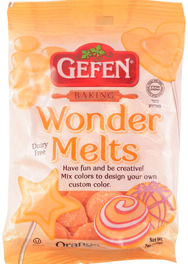 Non-Dairy Orange Melting Chocolate Wafers