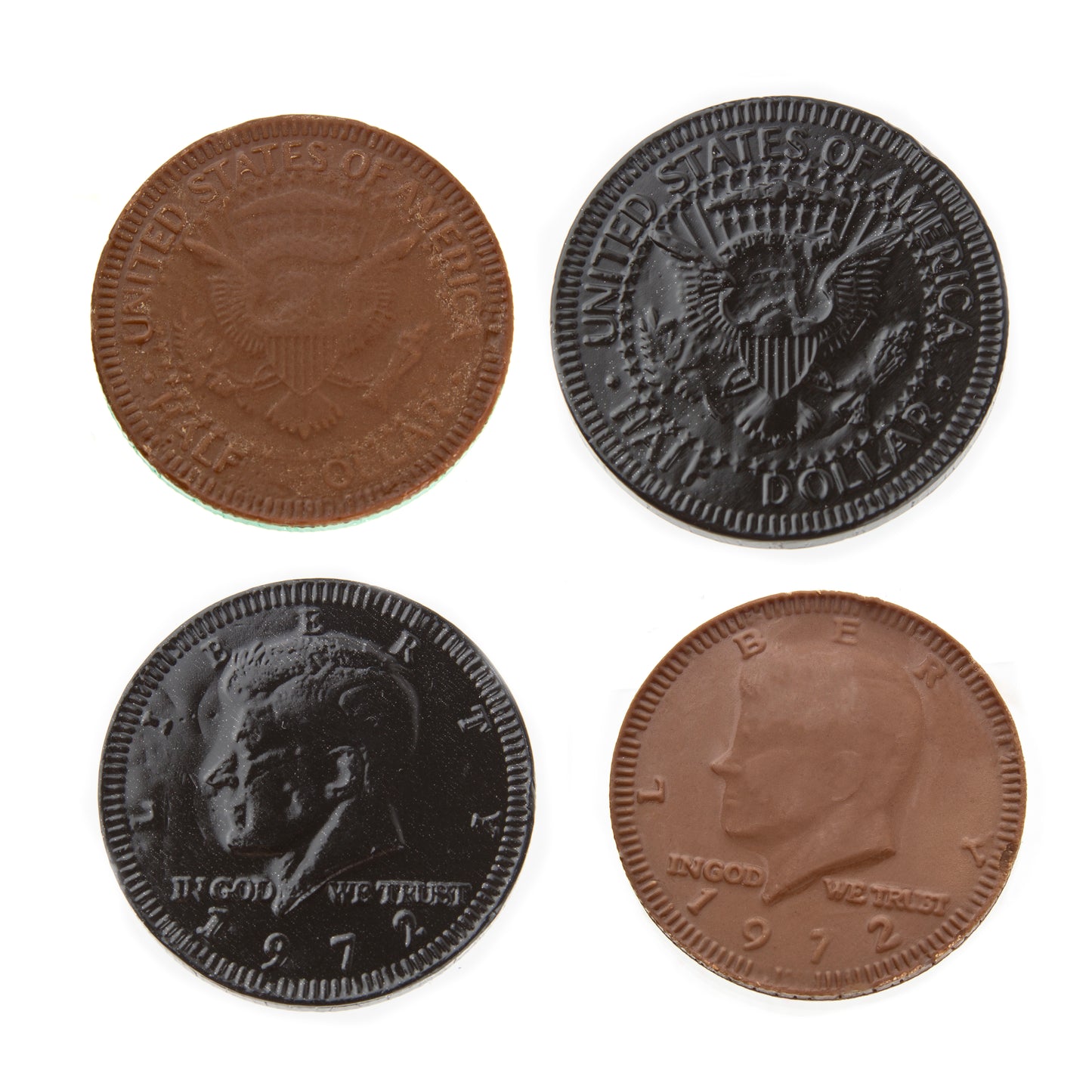 Black Chocolate Coins - 1 LB Bag