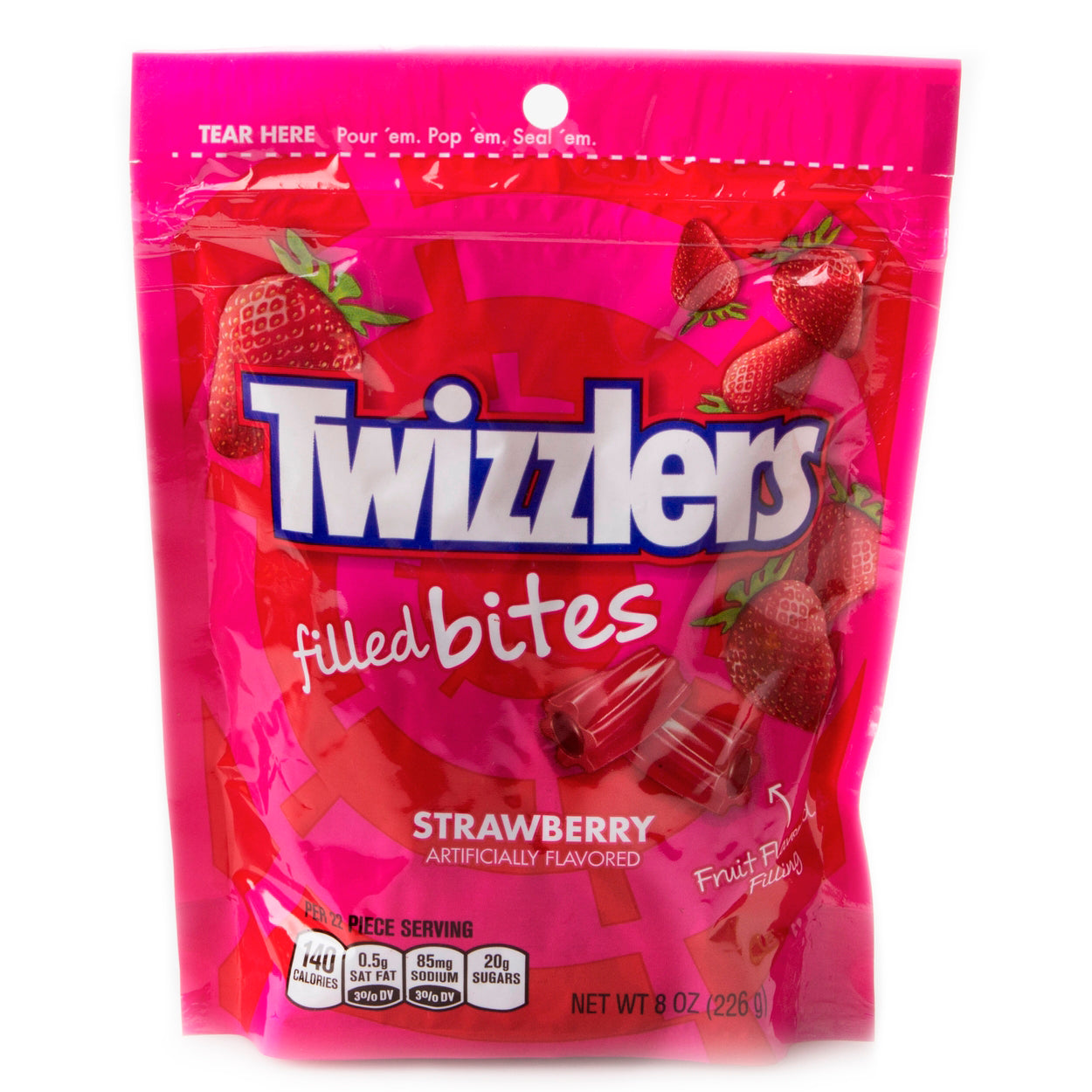 Twizzlers Filled Bites - Strawberry 8oz Bag