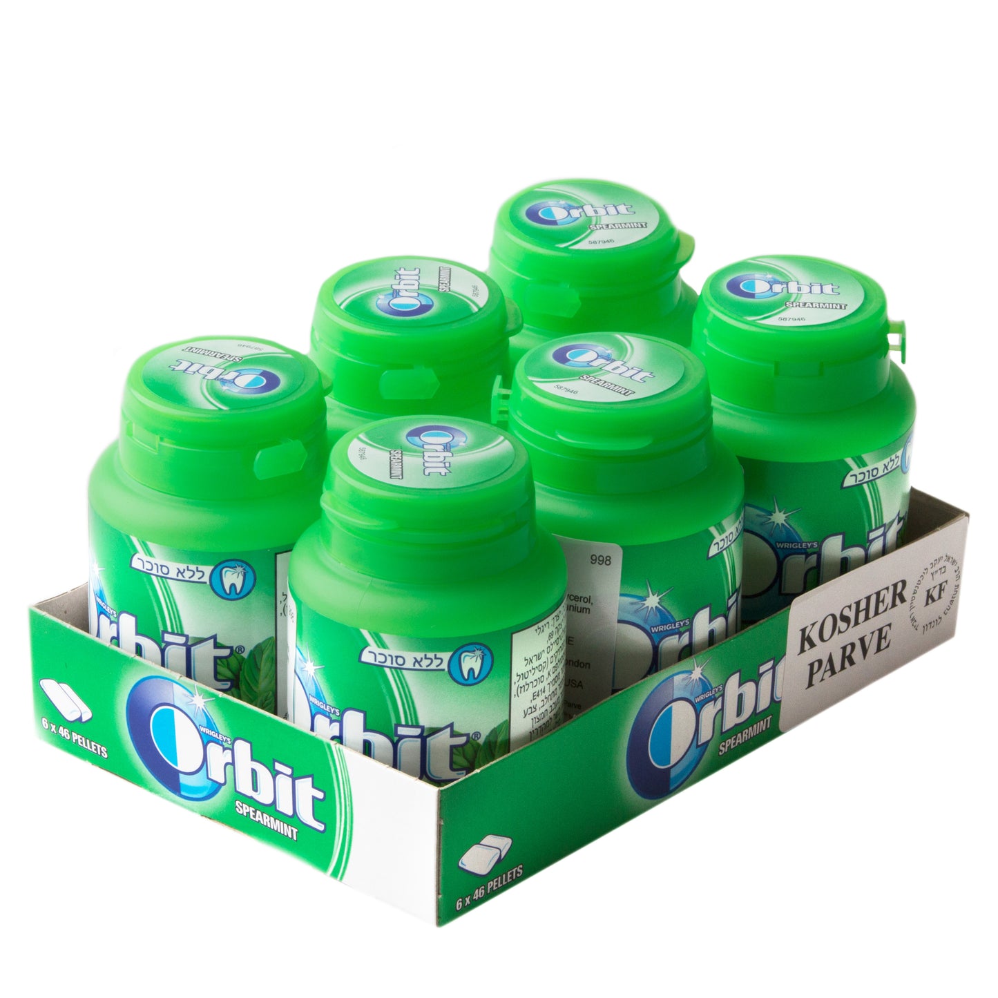 Orbit Spearmint Gum Tabs - 6CT Jars