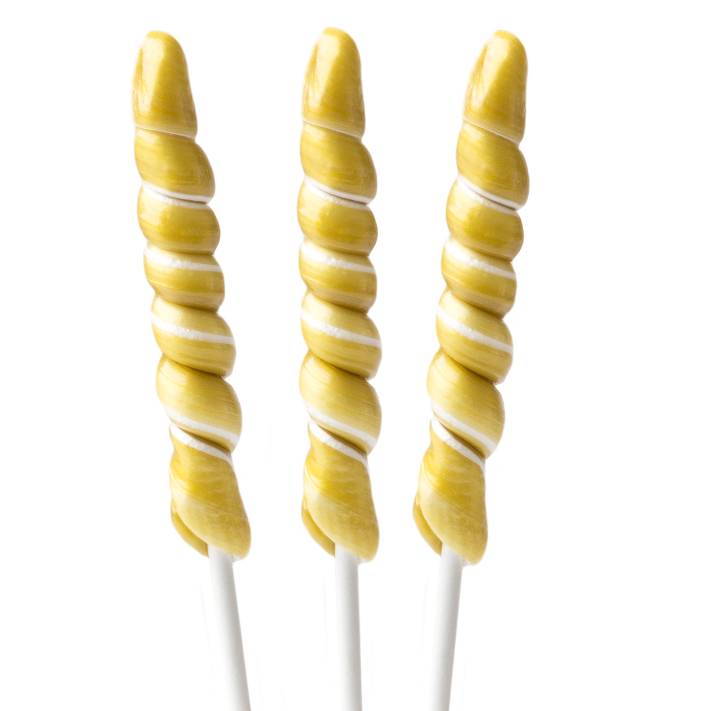 Mini Gold & White Unicorn Lollipops - 24CT