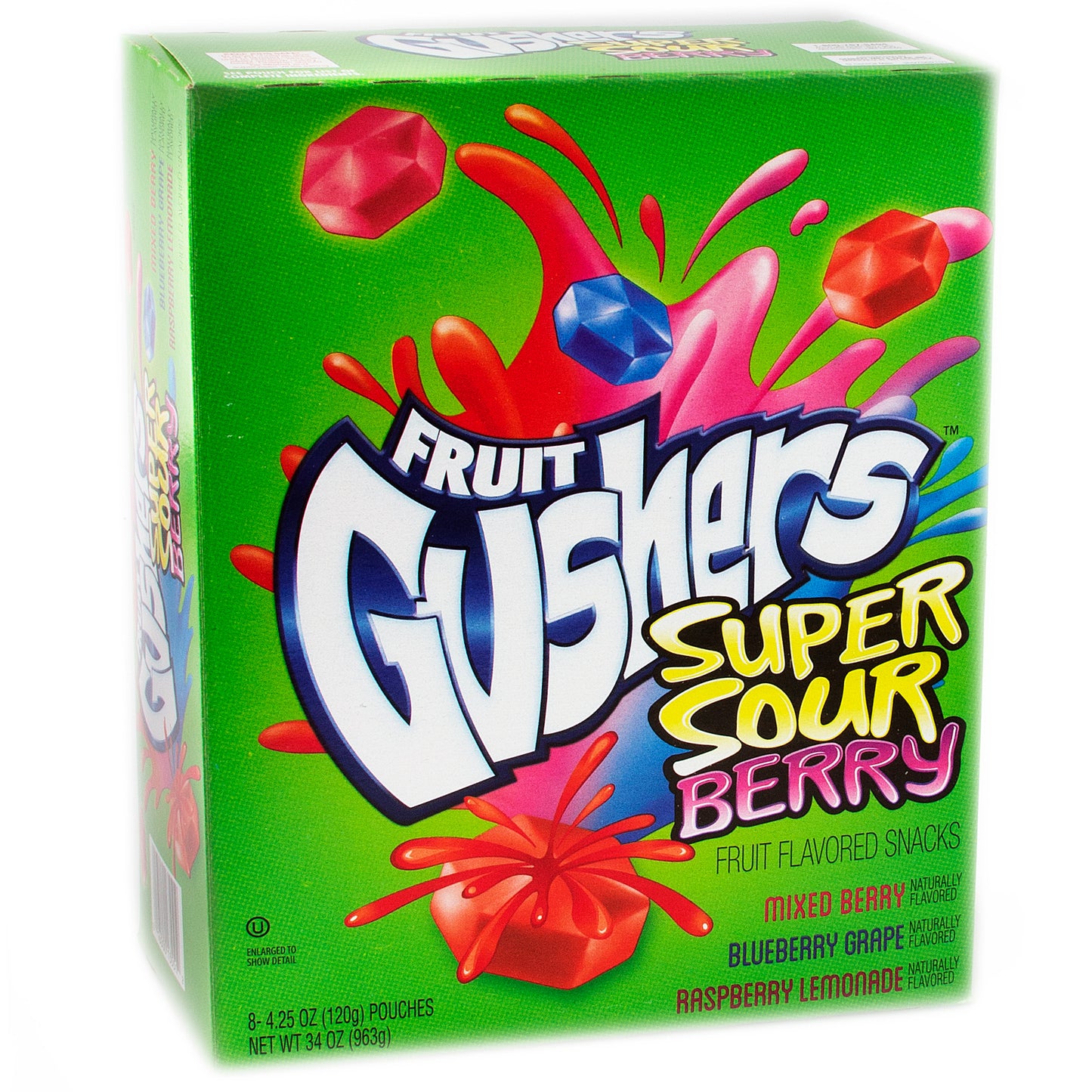 Fruit Gushers Super Sour Berry - 8CT Box
