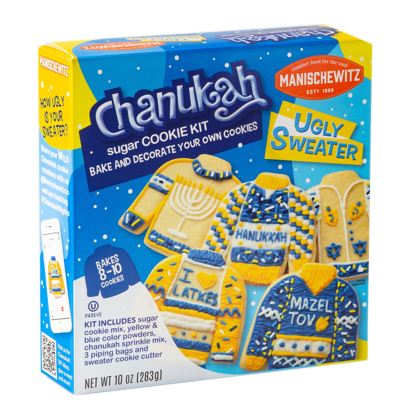 Hanukkah DIY Ugly Sweater Sugar Cookie Baking Kit