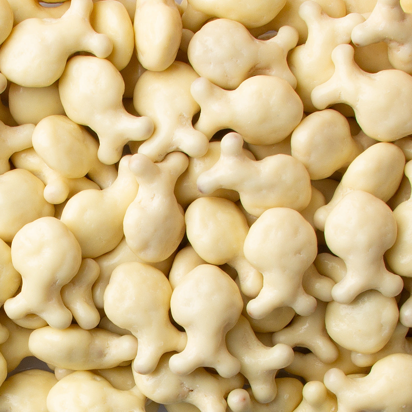 White Milk Chocolate Covered Fish Crackers