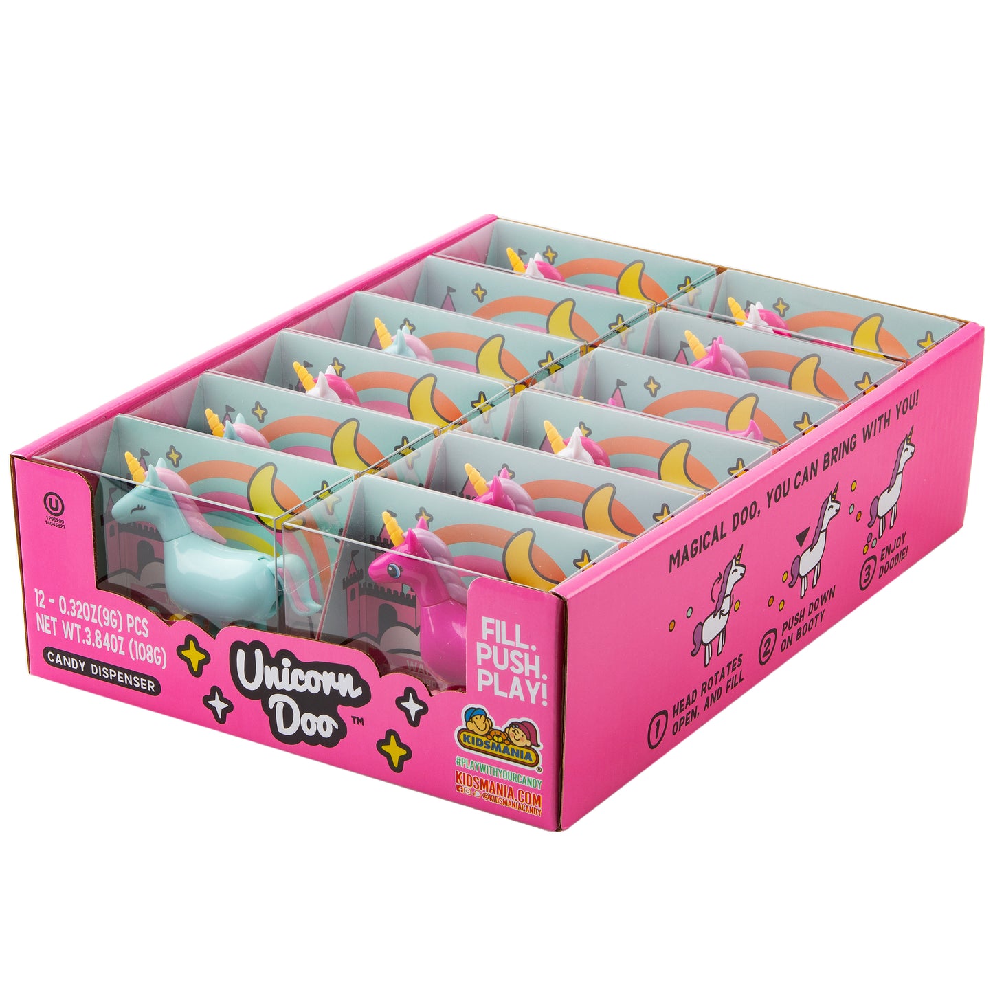 Unicorn Doo Candy Dispenser - 12CT Box