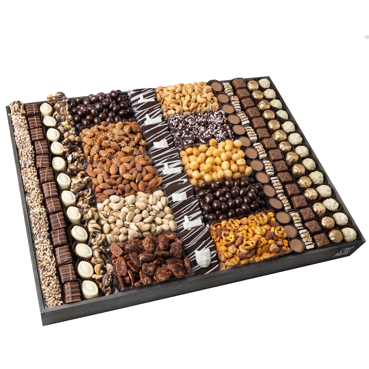 Rustic XXL Wood 24" - Purim Gift Tray Mishloach Manos