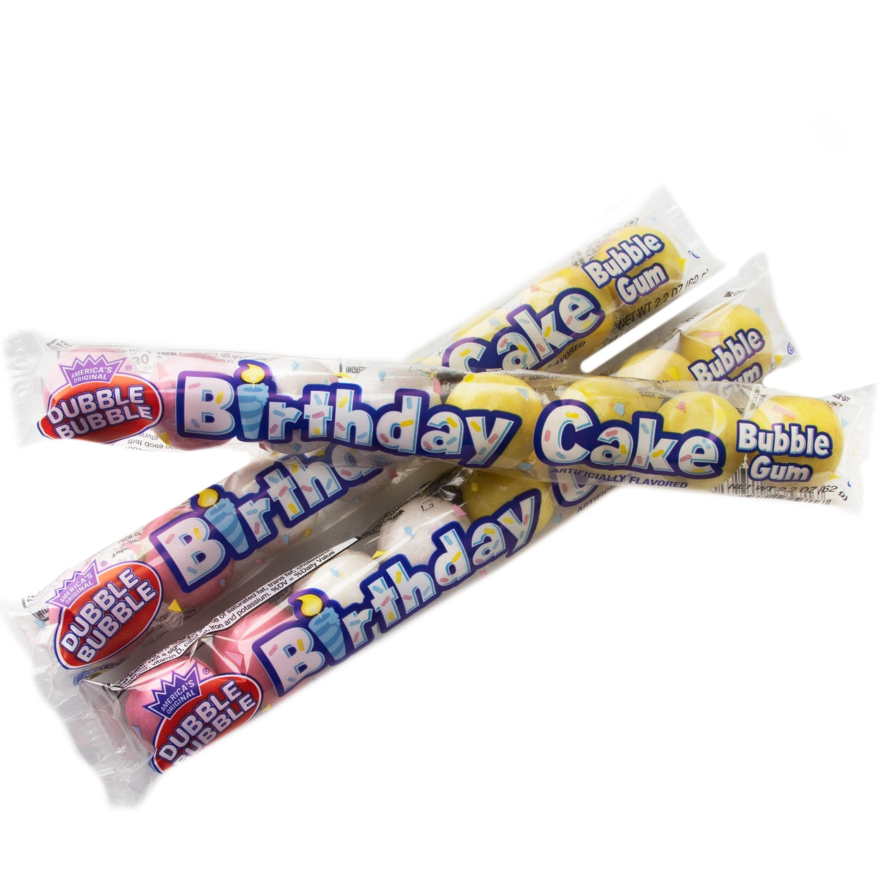 Dubble Bubble Birthday Cake Gumballs