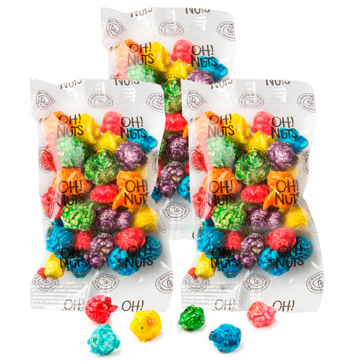 Rainbow Candy Coated Popcorn Snack Pack