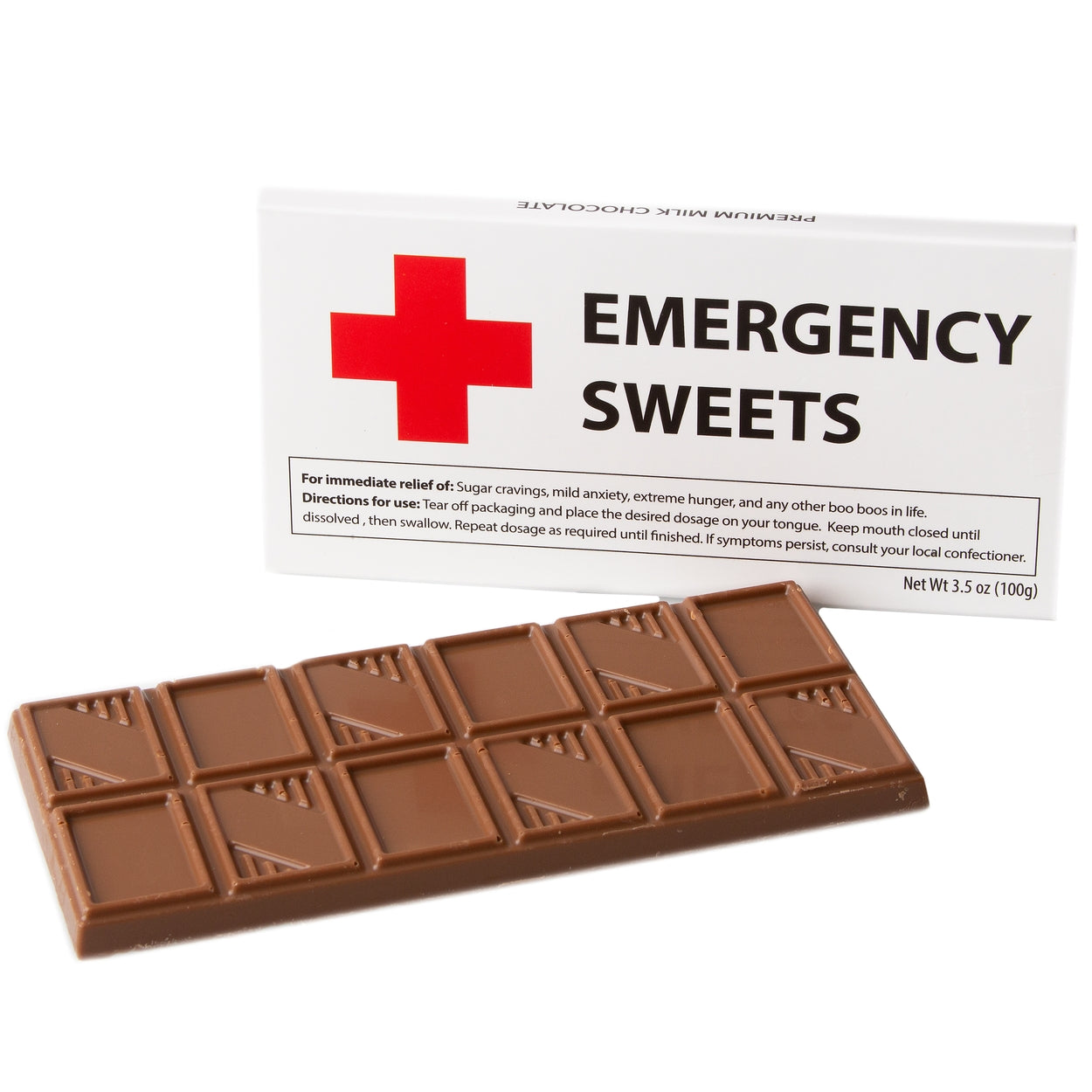 Emergency Sweets' Humor Chocolate Bar Get Well Favor