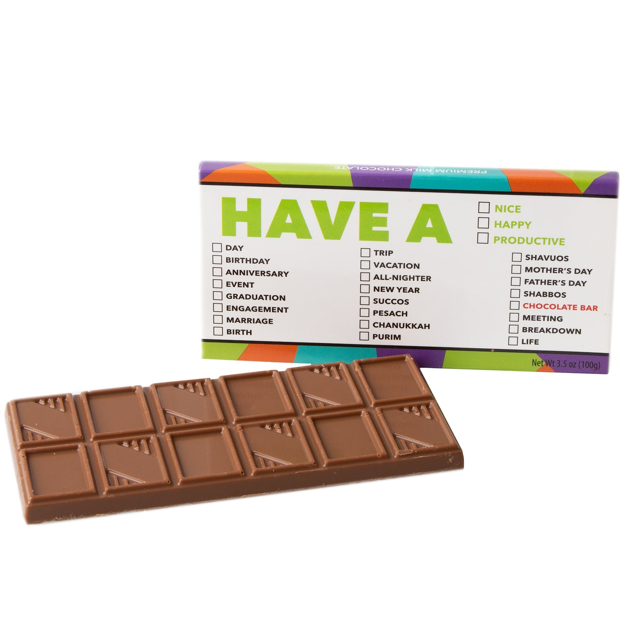 Have A....' List Humor Chocolate Bar Favor