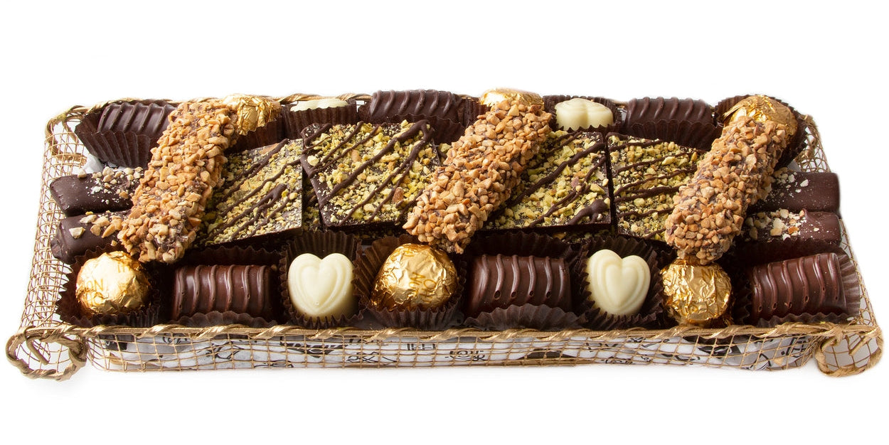 Gold Wire Mesh Gift Basket