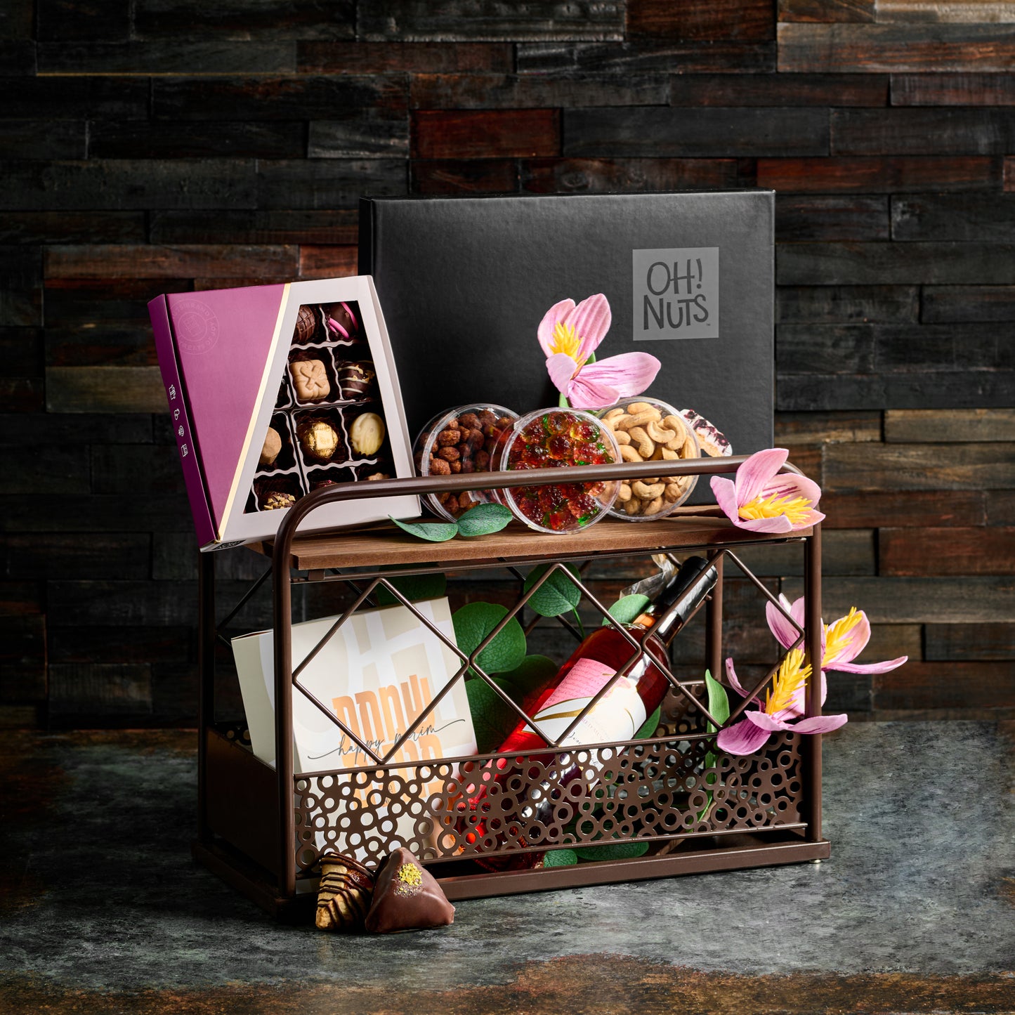 Amber Elegance Mishloach Manos Gift Basket