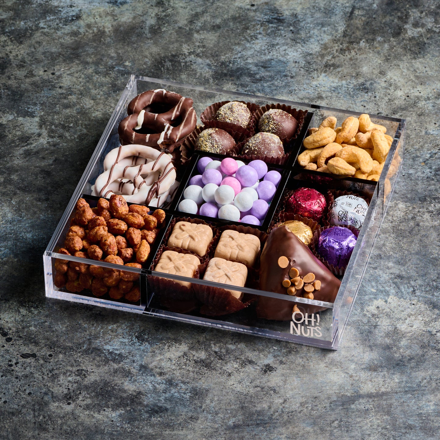 Acrylic Square Mishloach Manos Gift Tray