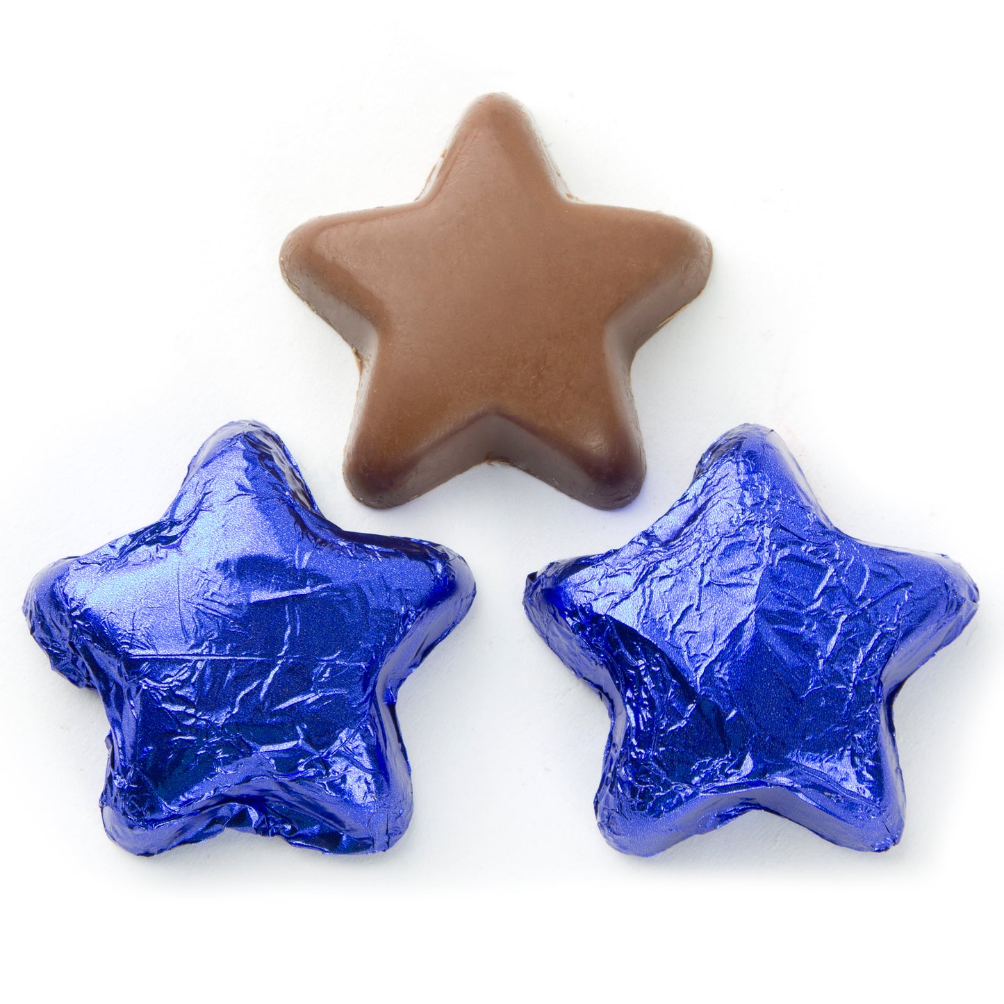 Foiled Chocolate Stars - Blue