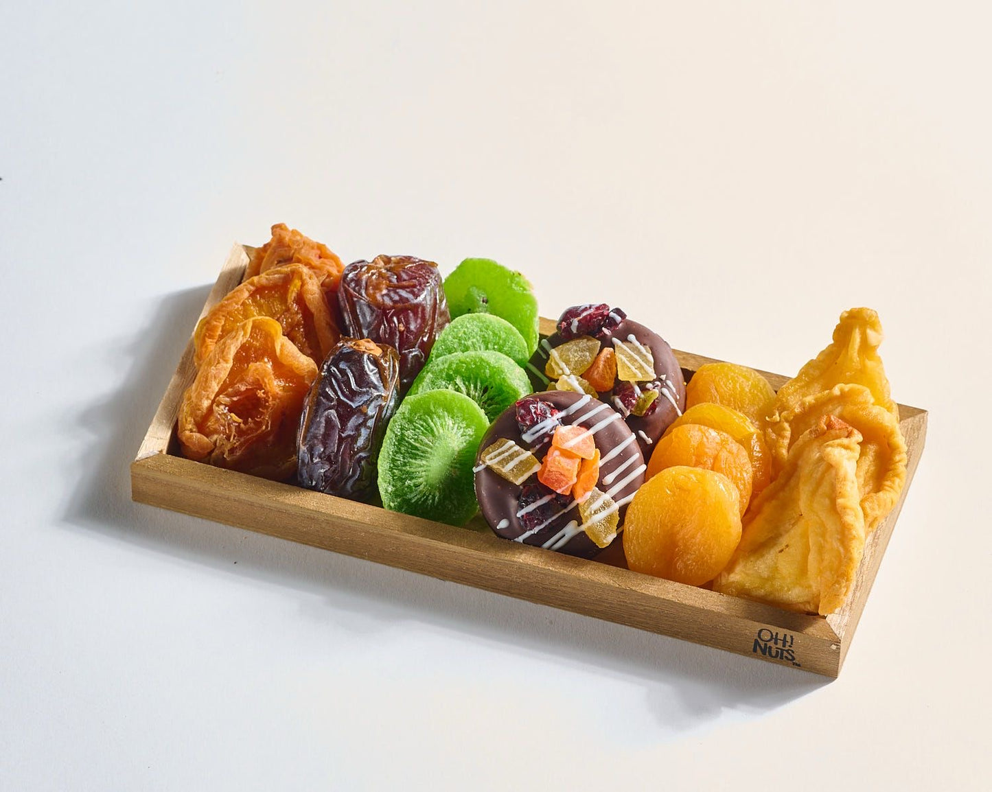 Tu Bishvat Dried Fruit Wooden Tray Gift Basket