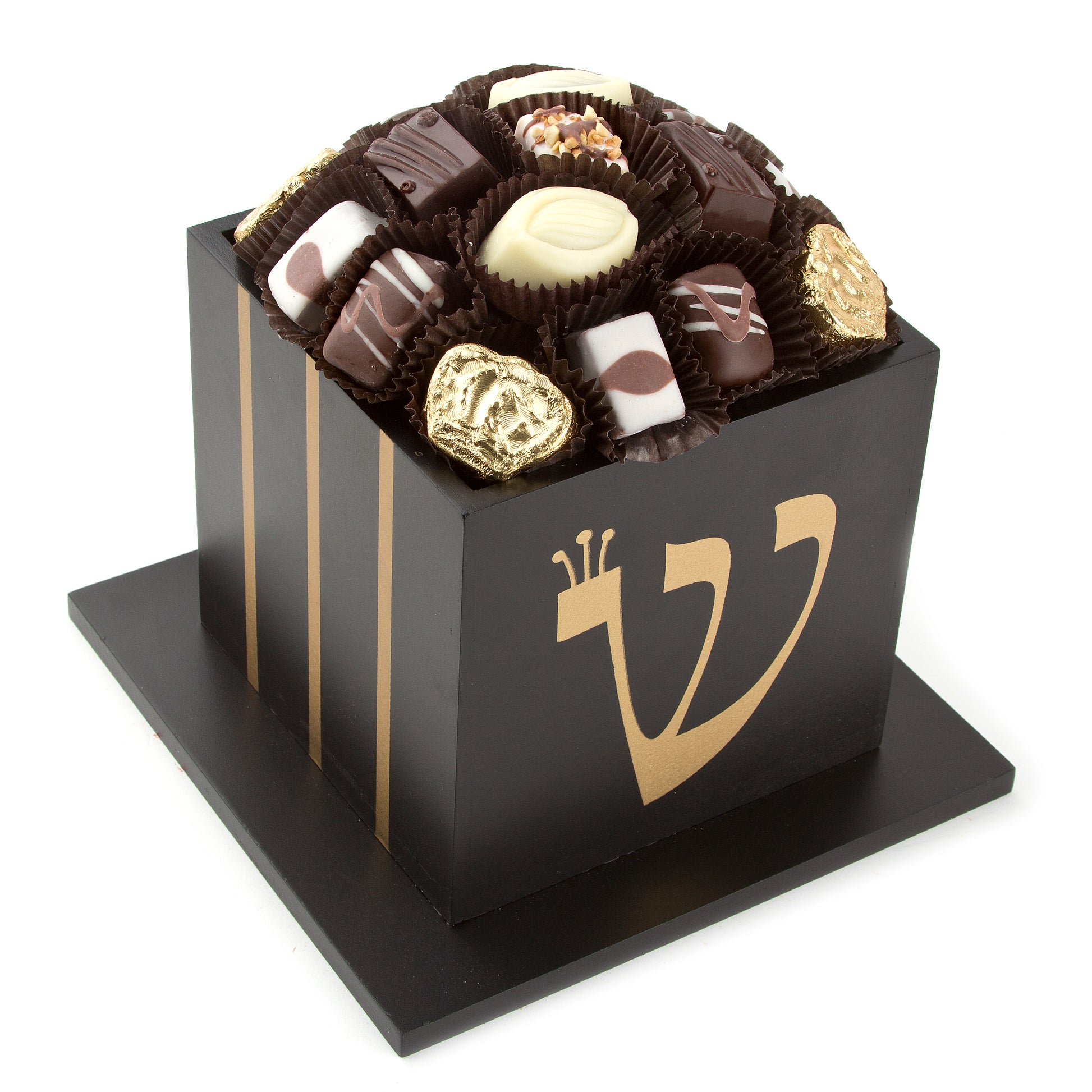 Chocolate Truffle Wooden Tefillin Gift