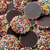 Rainbow Dark Chocolate Nonpareils