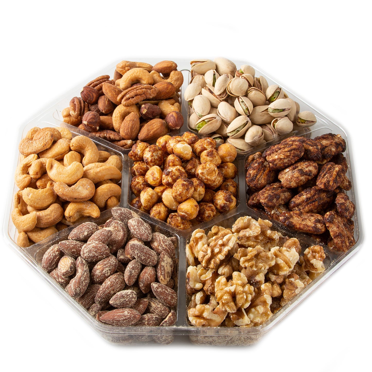 7 section holiday nut platter 