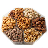7 section holiday nut platter 