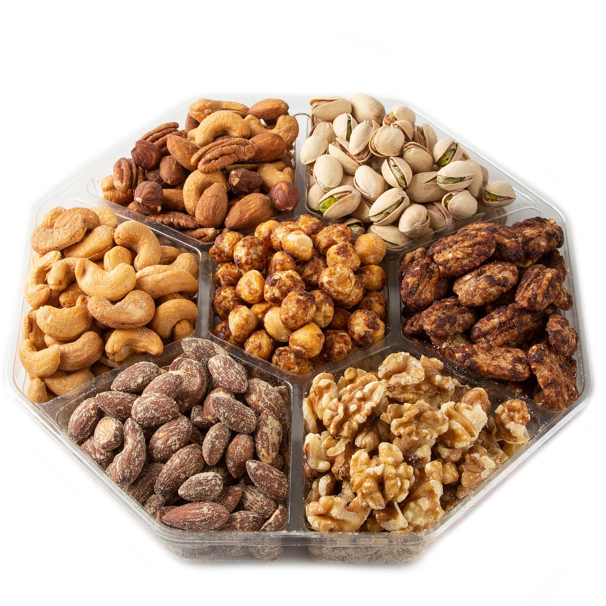 7 section holiday nut platter 