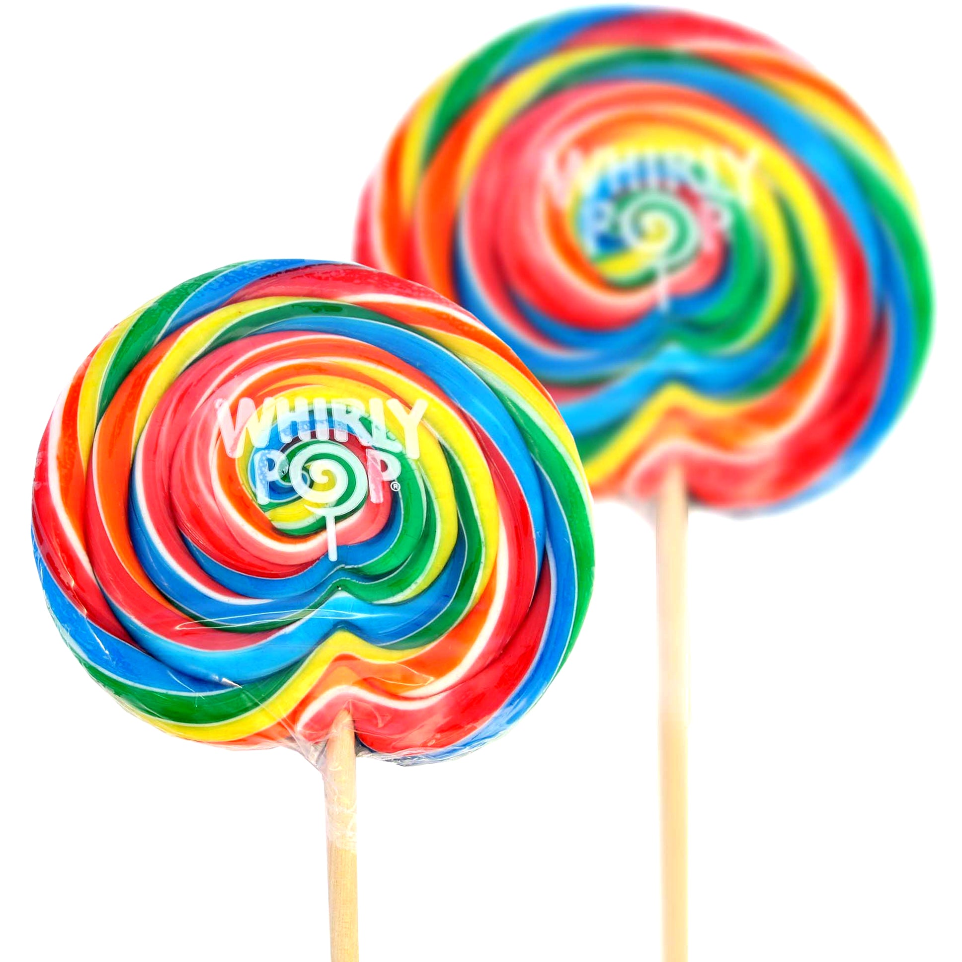3 oz Rainbow Swirl Whirly Pop - 10-Inches