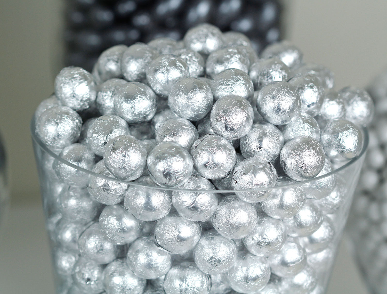 Silver Foiled Milk Chocolate Balls