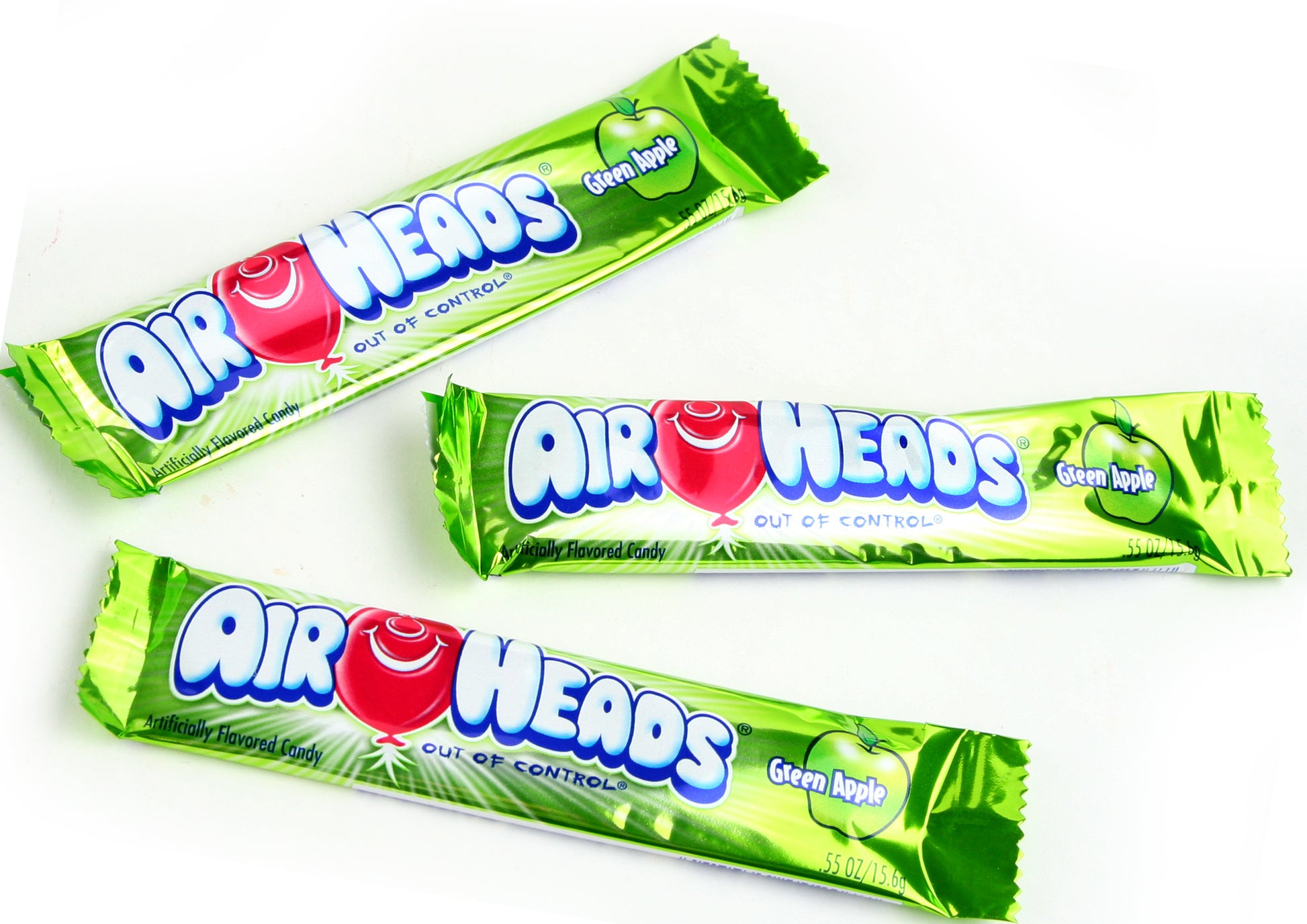 Green Apple AirHeads Taffy Candy Bars