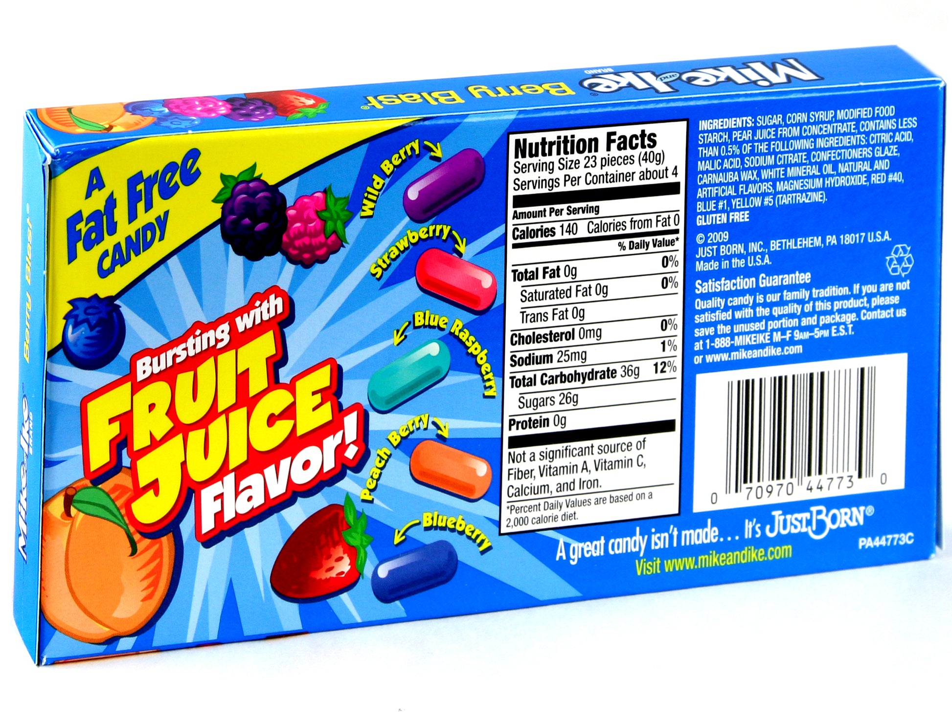 Mike & Ike Jelly Candy - Berry Blast (12CT Case) 