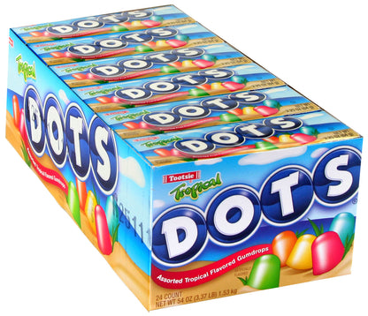 Tropical Dots Gumdrops Candy 2.25 oz Box - 24CT Box
