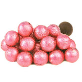 Pink Foiled Milk Chocolate Balls