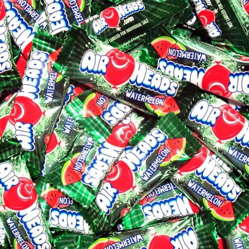 AirHeads Watermelon Mini Taffy Candy Bars 