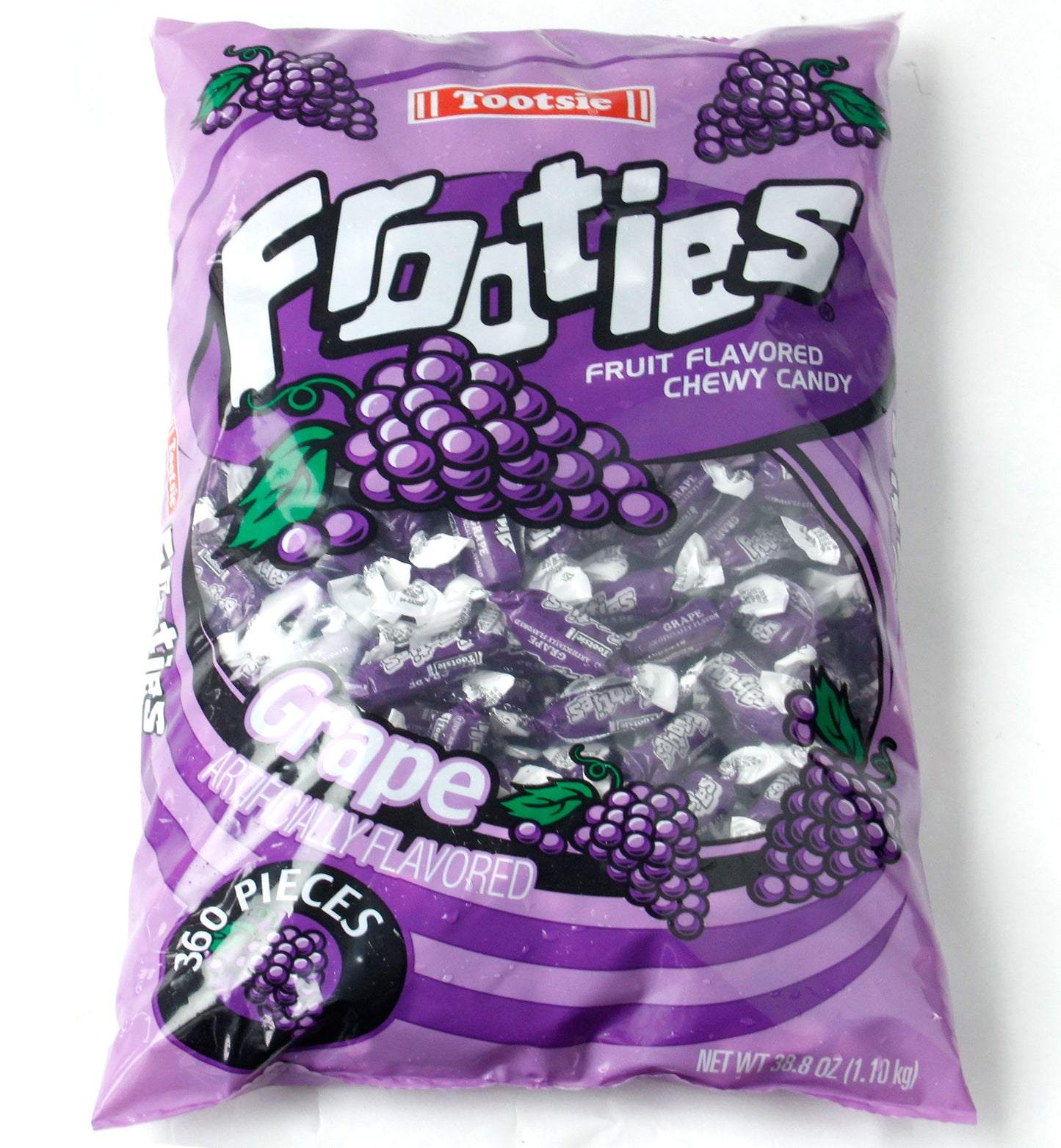 Purple Tootsie Roll Frooties Taffy Candy - Grape 
