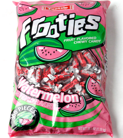 Dark Pink Tootsie Roll Frooties Taffy Candy - Watermelon 