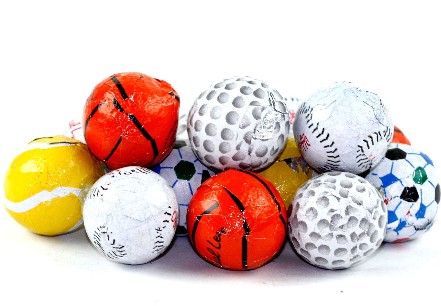 Assorted Milk Chocolate Sport Balls (Chalav Stam)
