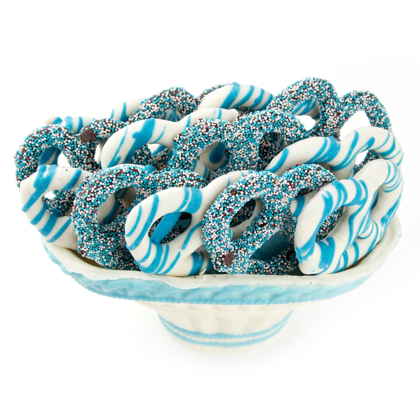 Baby Boy Chocolate Pretzel Basket