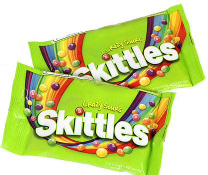 Kosher Skittles Candy - Crazy Sours - 1.35 oz - 14CT Box 