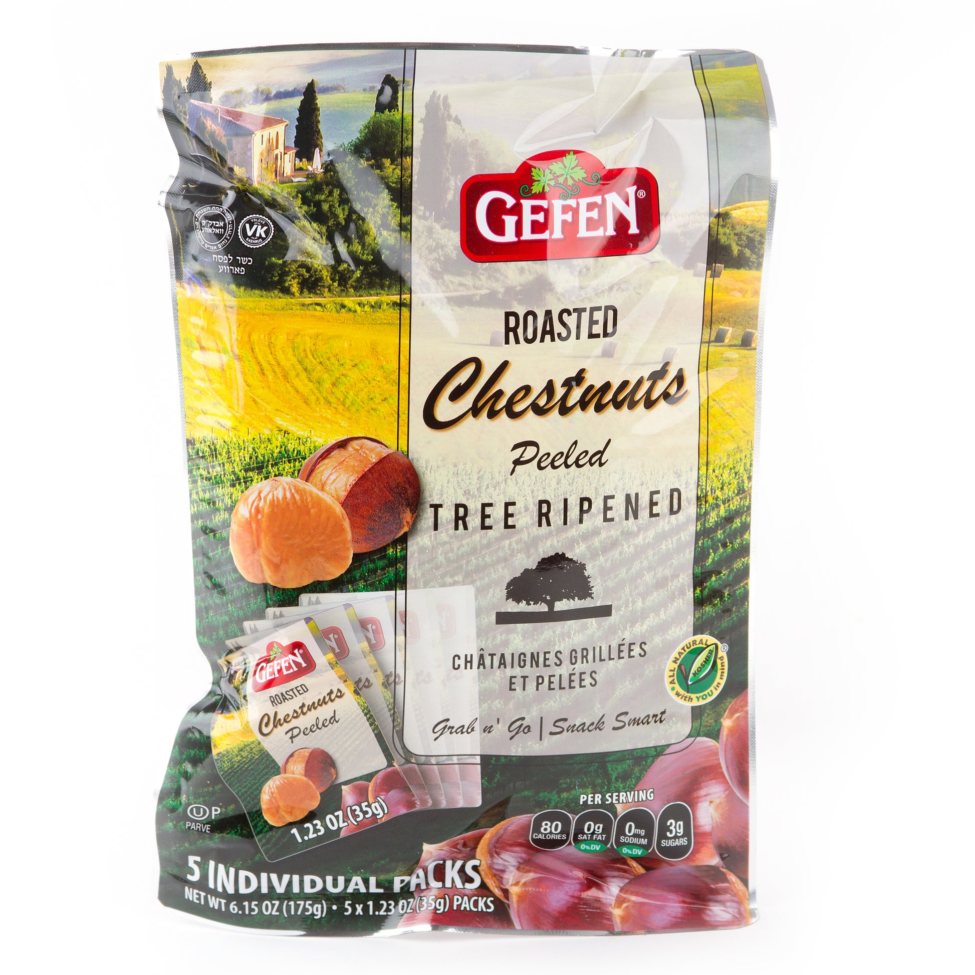 Passover Roasted Peeled Chestnut Snack - 5CT