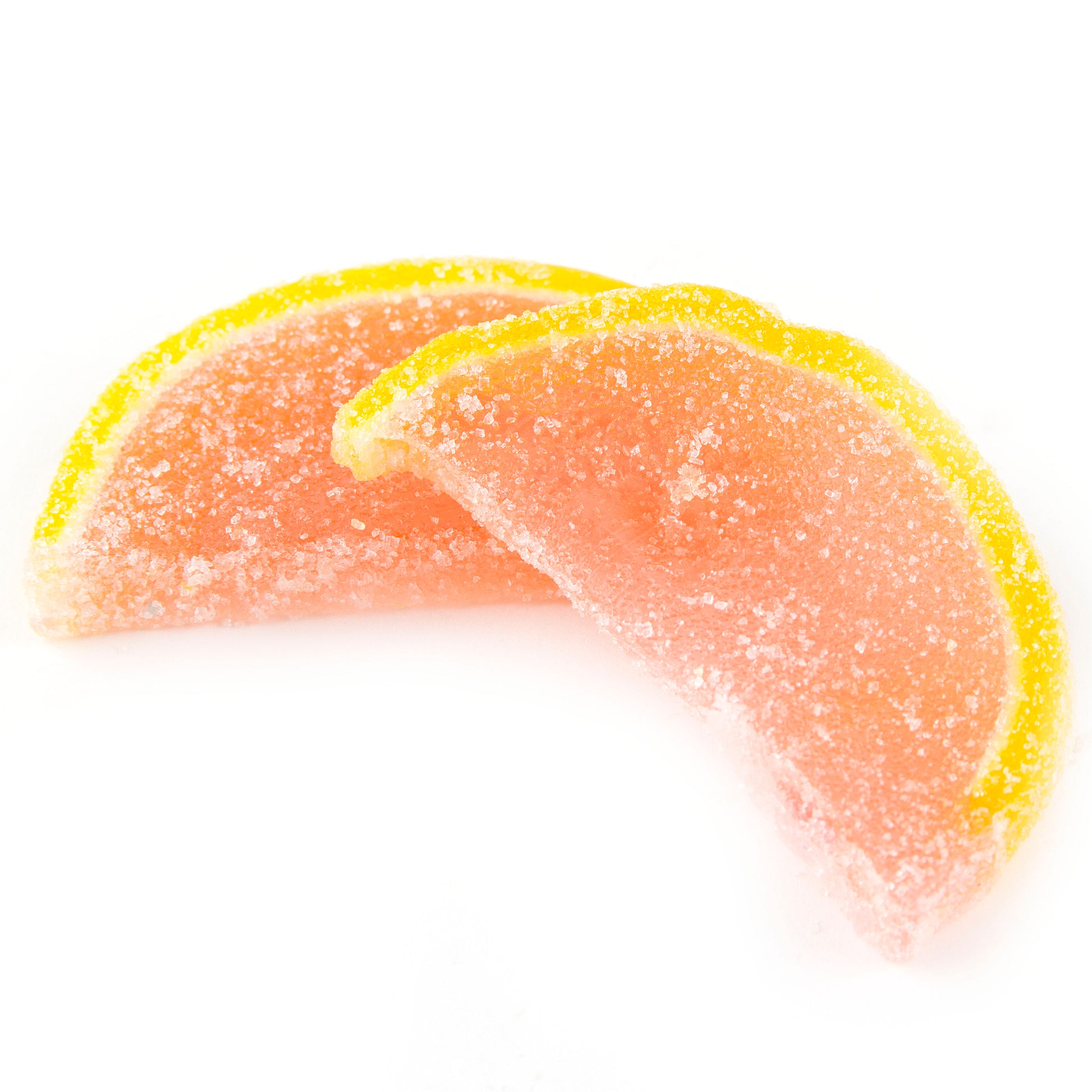 Wrapped Pink Grapefruit Jelly Fruit Slices - 24 Pieces