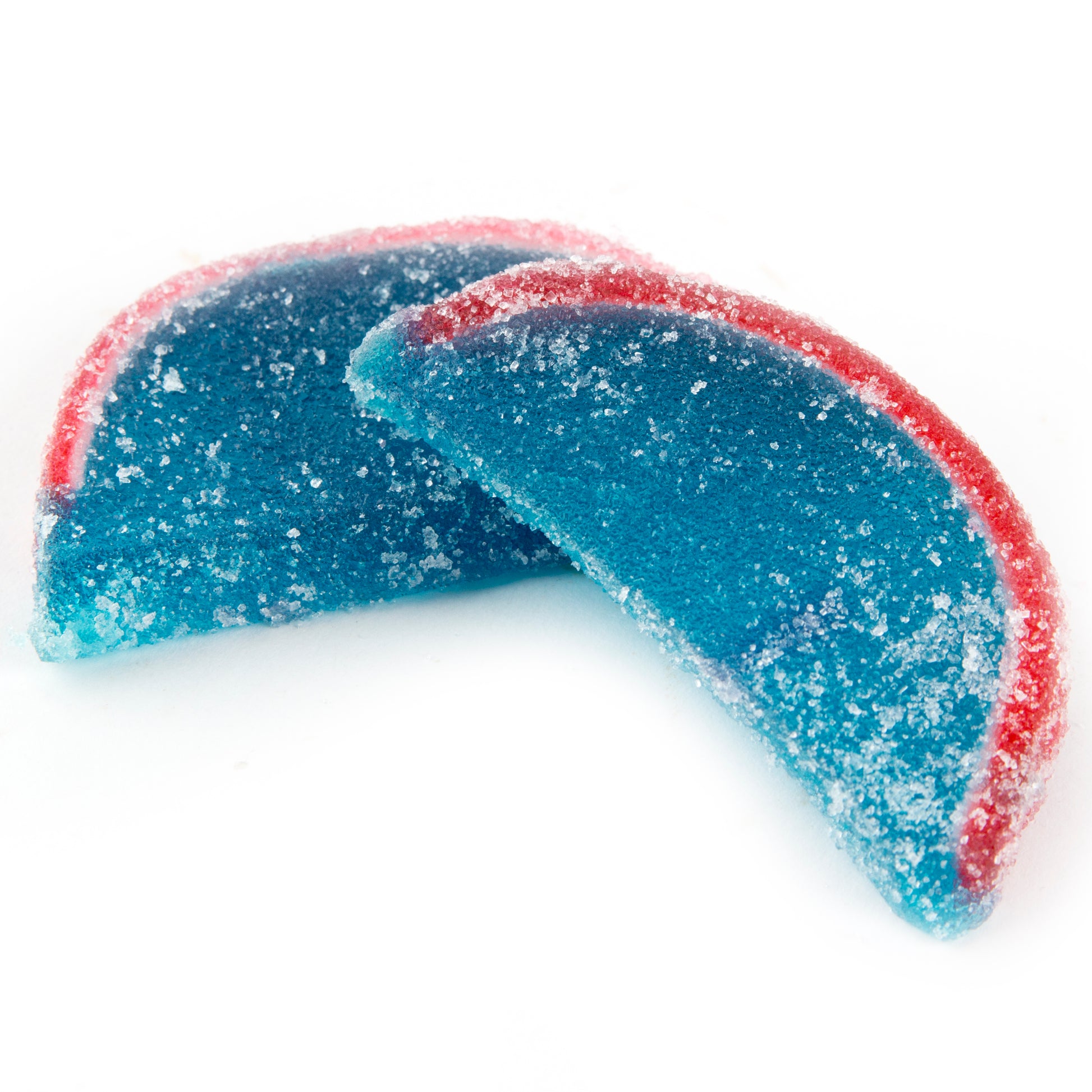 Wrapped Blue Raspberry Jelly Fruit Slices - 24 Pieces