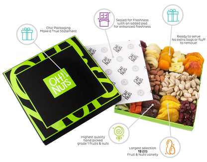 12 Variety Dries Fruit & Nuts Gift Box
