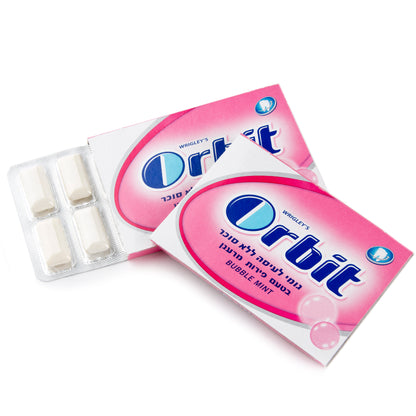 Orbit Professional Bubble Mint Gum Pellets - 12CT Box