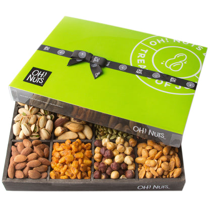 Holiday Gift Baskets, Mixed Nuts Gift Baskets 12 Variety Gift Baskets, Freshly Roasted Healthy Gift Box - Fathers Day - Oh! Nuts