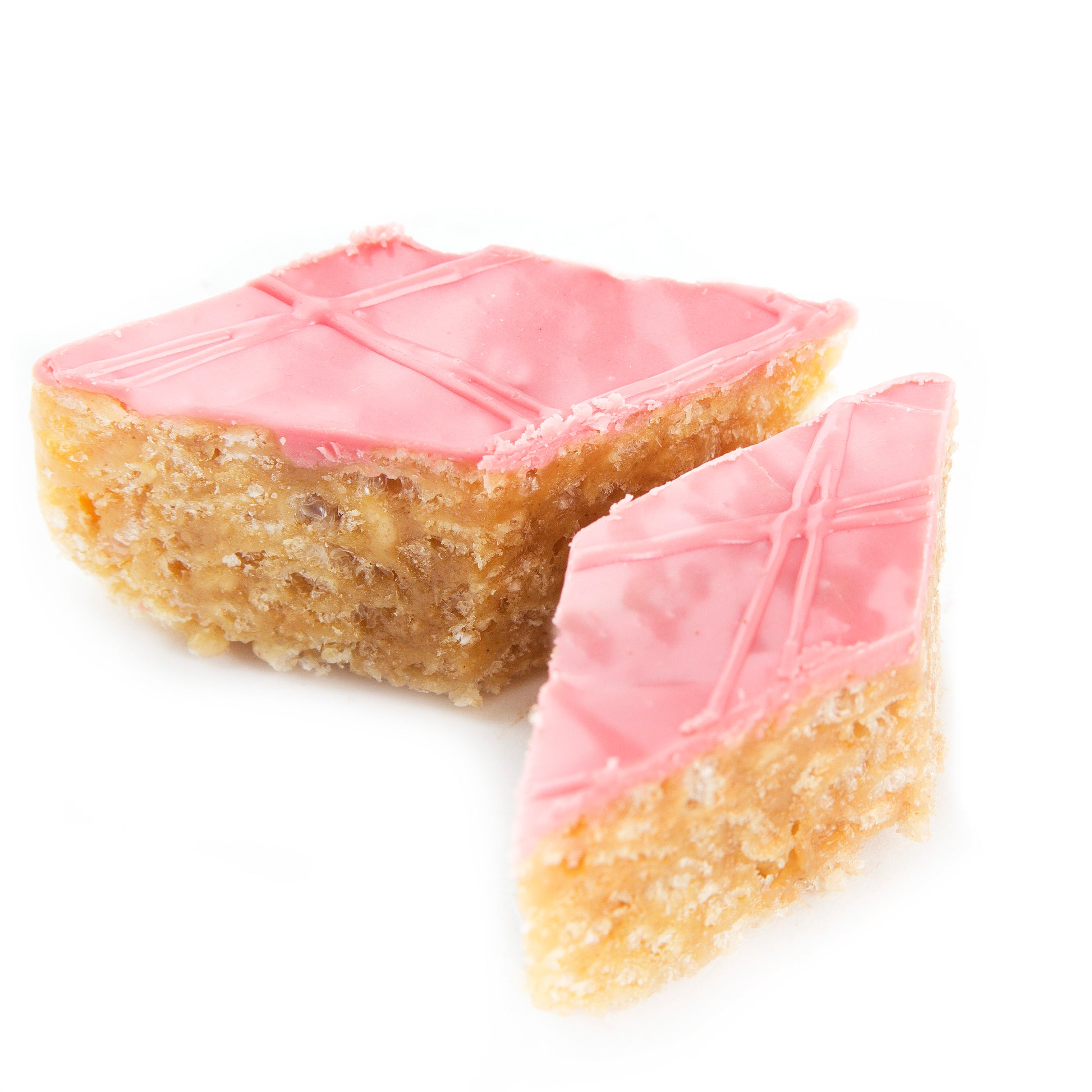 Handcrafted Pink Peanut Diamond Chew Platter - Medium