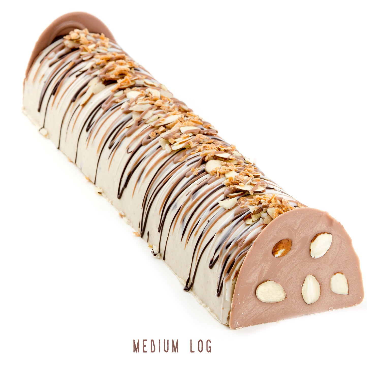 Hand-Crafted Decorative Halva Truffle Chocolate Log