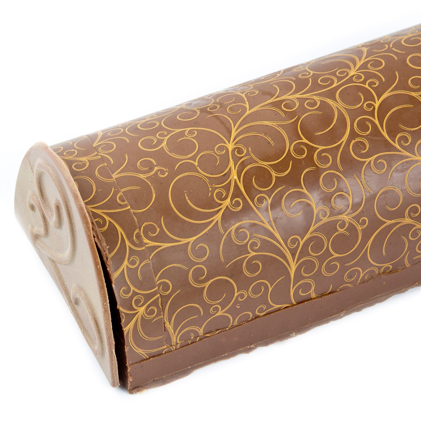 Hand-Crafted Decorative Printed Truffle Chocolate Log